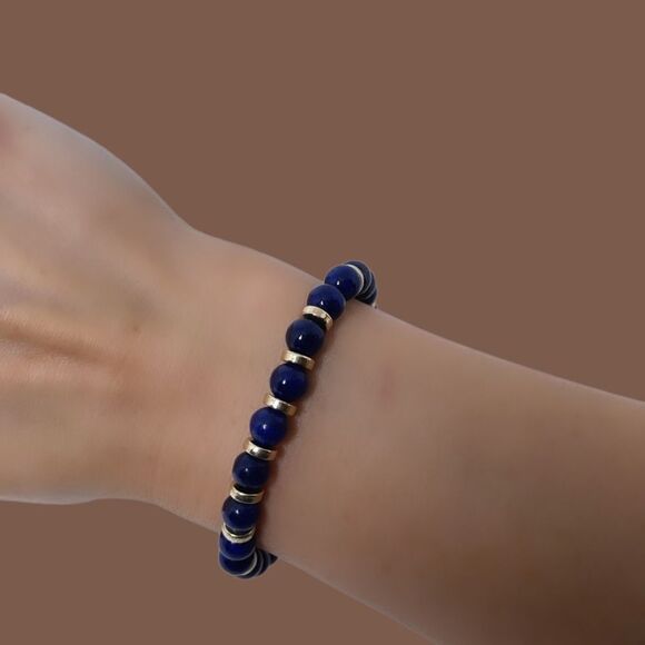 NWT Wool + Pepper Co. Virgo + Lapis Lazuli Bracelet - Zodiac x Gemstone - Picture 10 of 14